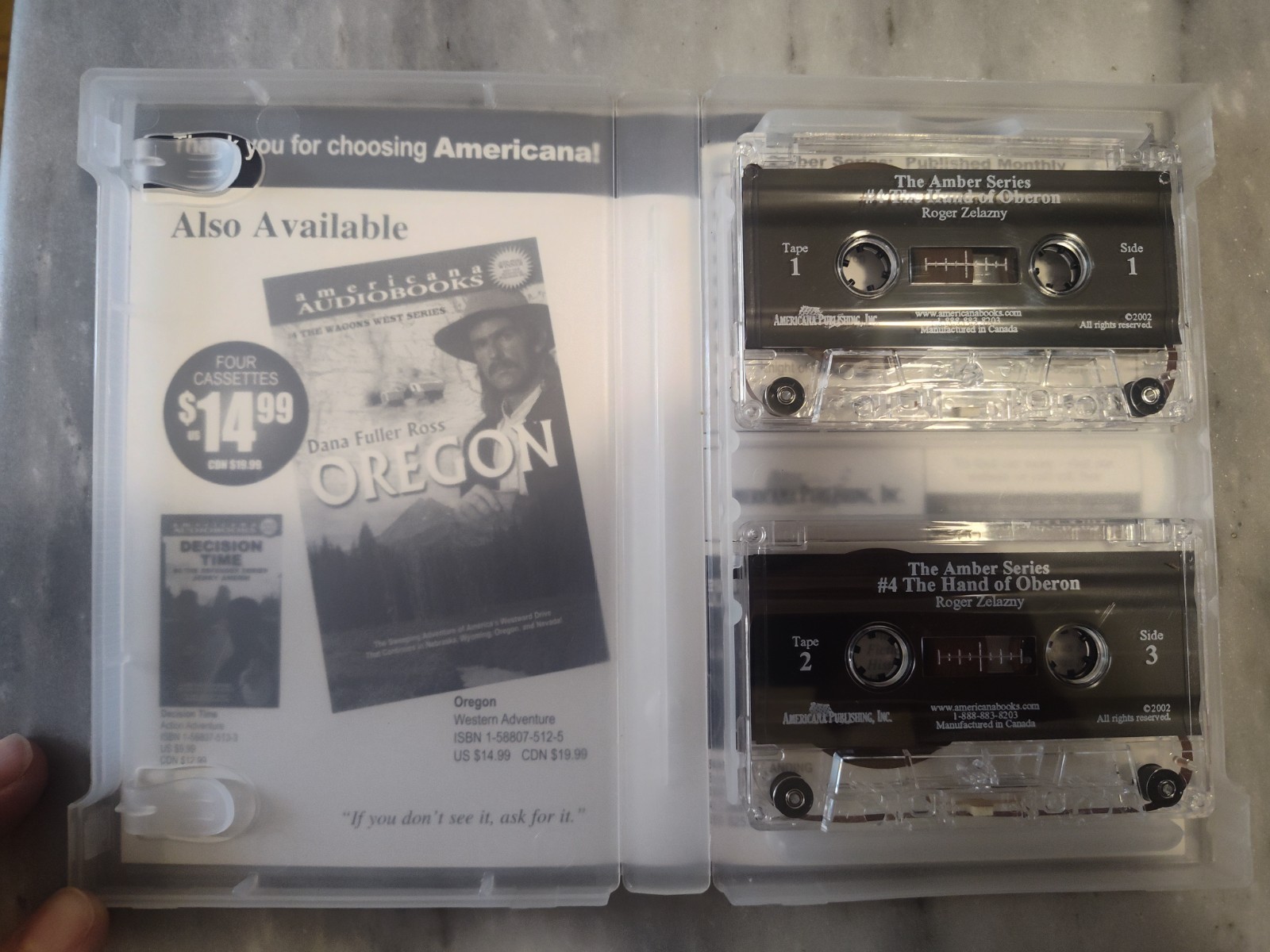 Roger Zelazny-Amber Series #1-#10 plus extra #7 Audio Books on Cassette!!!!!