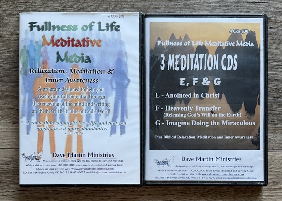 Fullness of Life/E, F & G (CD Lot, 9-Disc Set) Dave Martin Religious Meditation