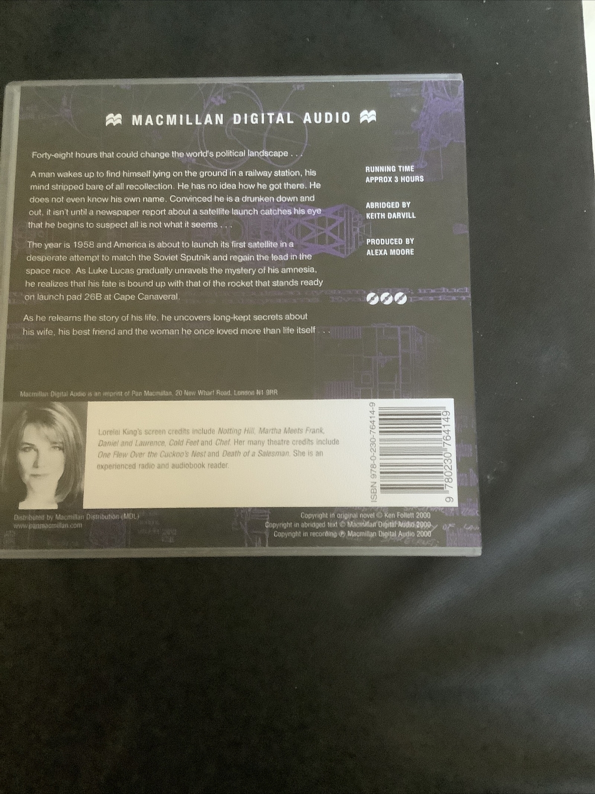 CODE TO ZERO KEN FOLLETT CD AUDIOBOOK 3 X CDs READ BY LORELEI KING 2000