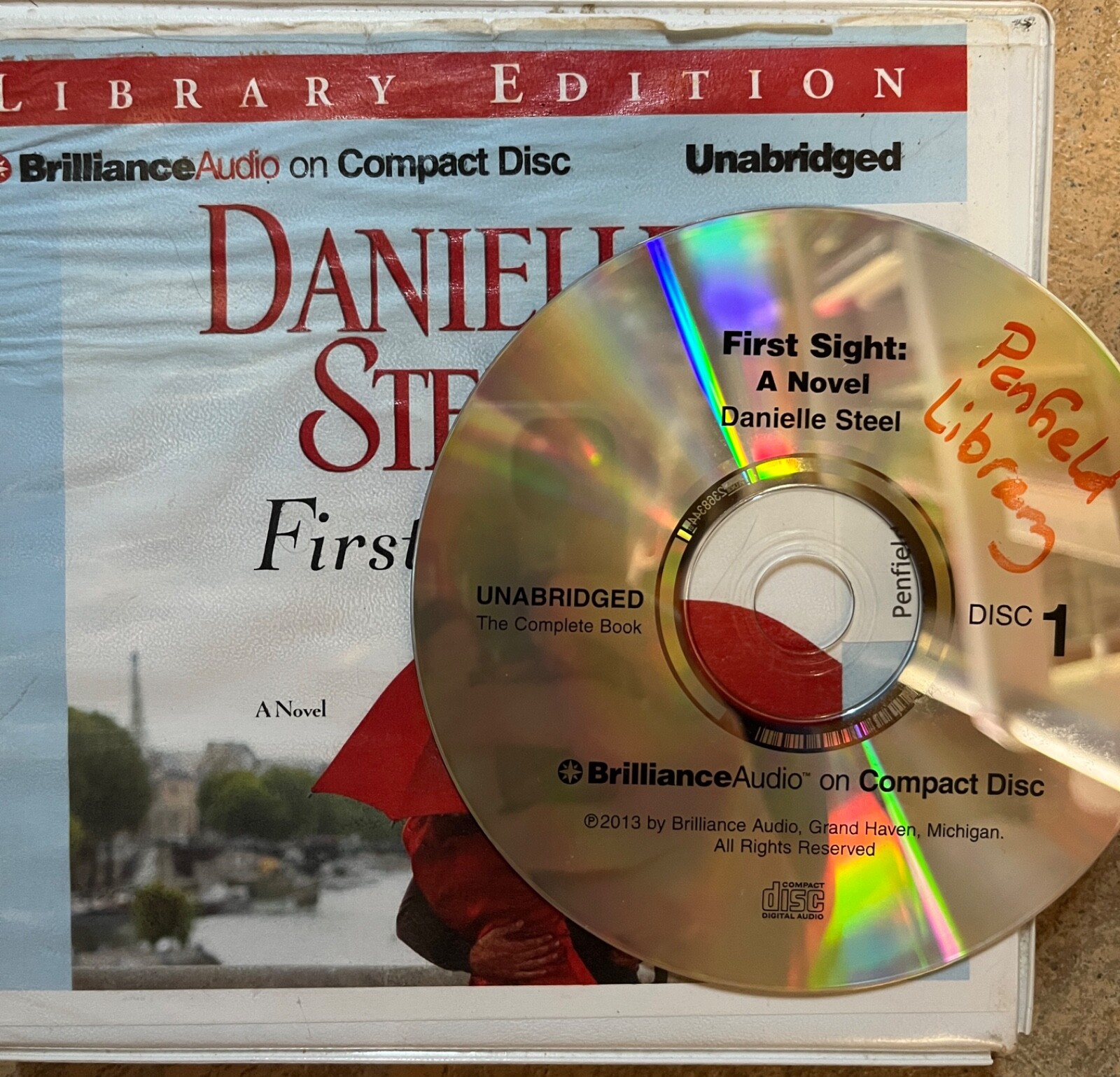 First Sight by Danielle Steel (2013, Audio CD, Unabridged ex-library)