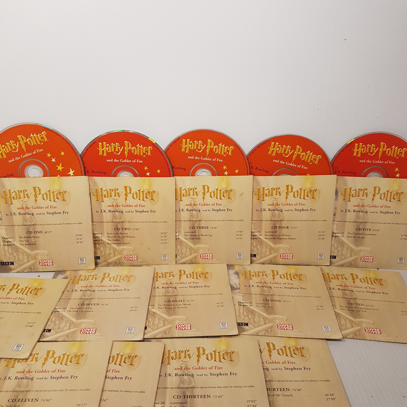 Harry Potter and the Goblet of Fire (Audio book) Read by Steven Fry 17xCd No box