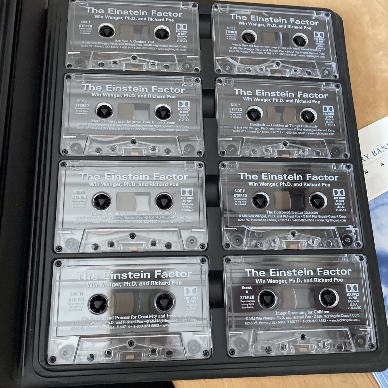 Nightingale Conant Einstein Factor Cassette Win Wenger Richard Poe Intelligence
