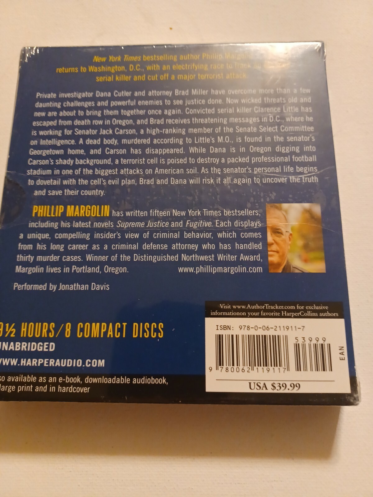 New!!! CAPITOL MURDER 8-CD AUDIOBOOK by Phillip Margolin