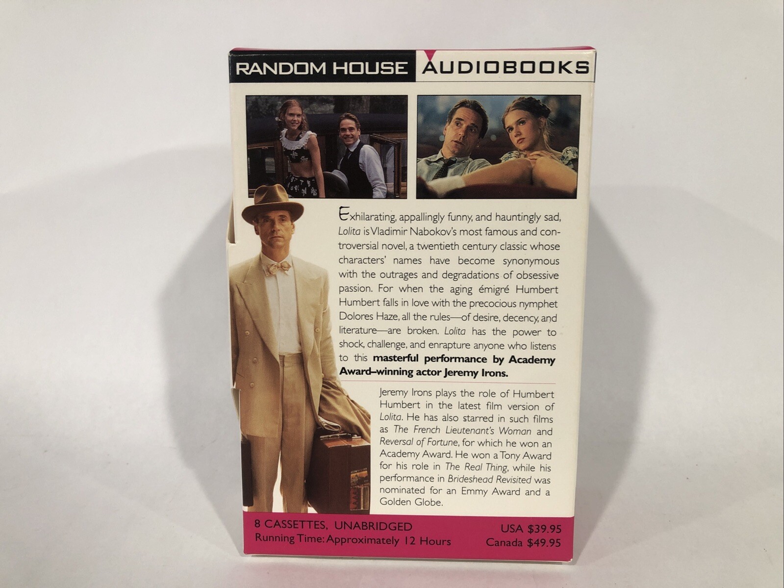 Lolita by Vladímir Nabokov 1997, 8 Audio Cassette, Unabridged edition