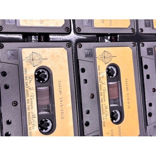 Thru The Bible Dr J Vernon McGee Cassette Tape Set Brown 12 Vol Almost Complete