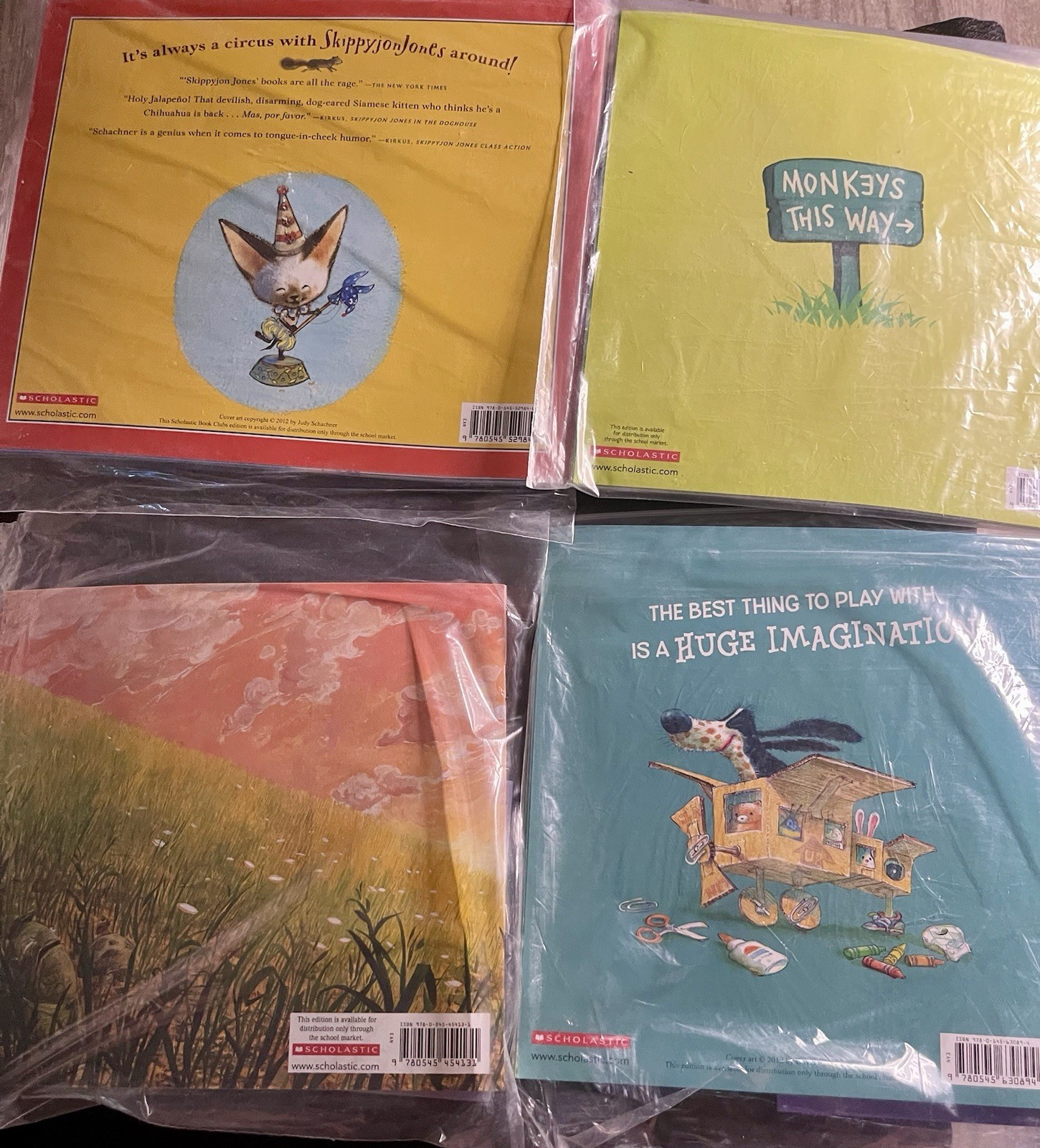 lot of 11 Scholastic books with audio CDs Great Condition — Pete the Cat & more