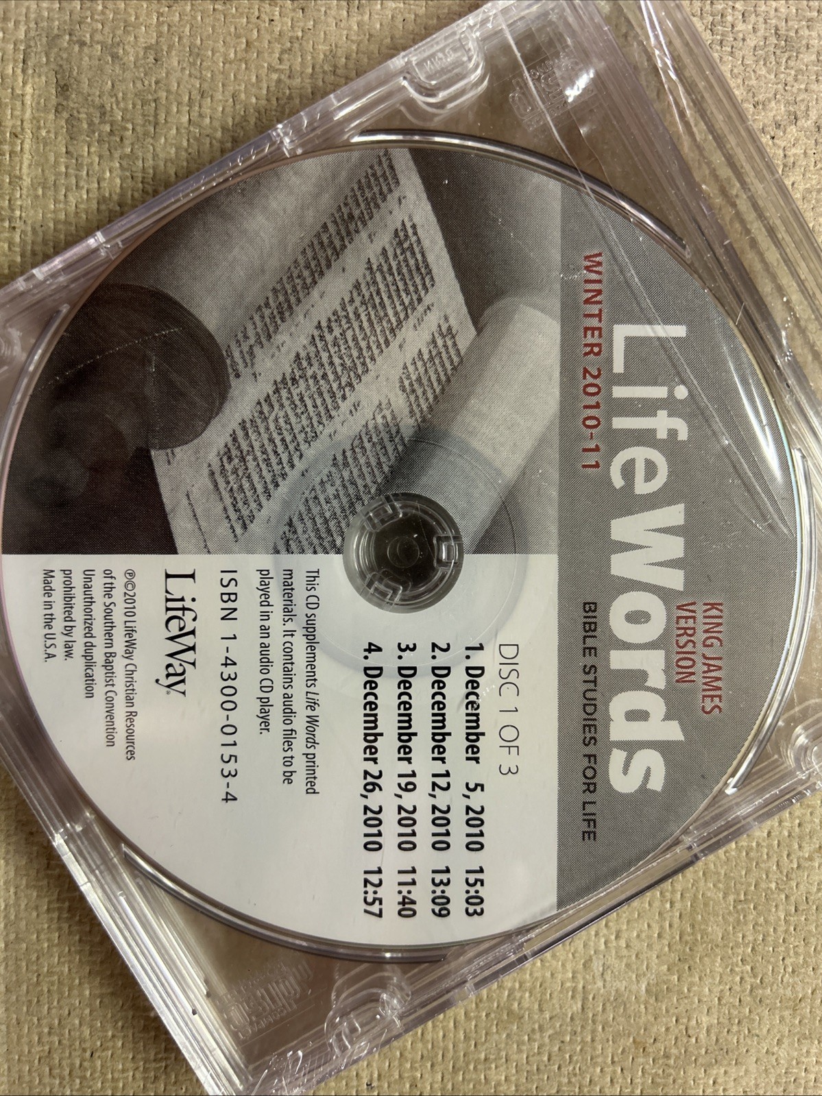 Life Words — Bible Studies for Life — King James Version CDs 2010