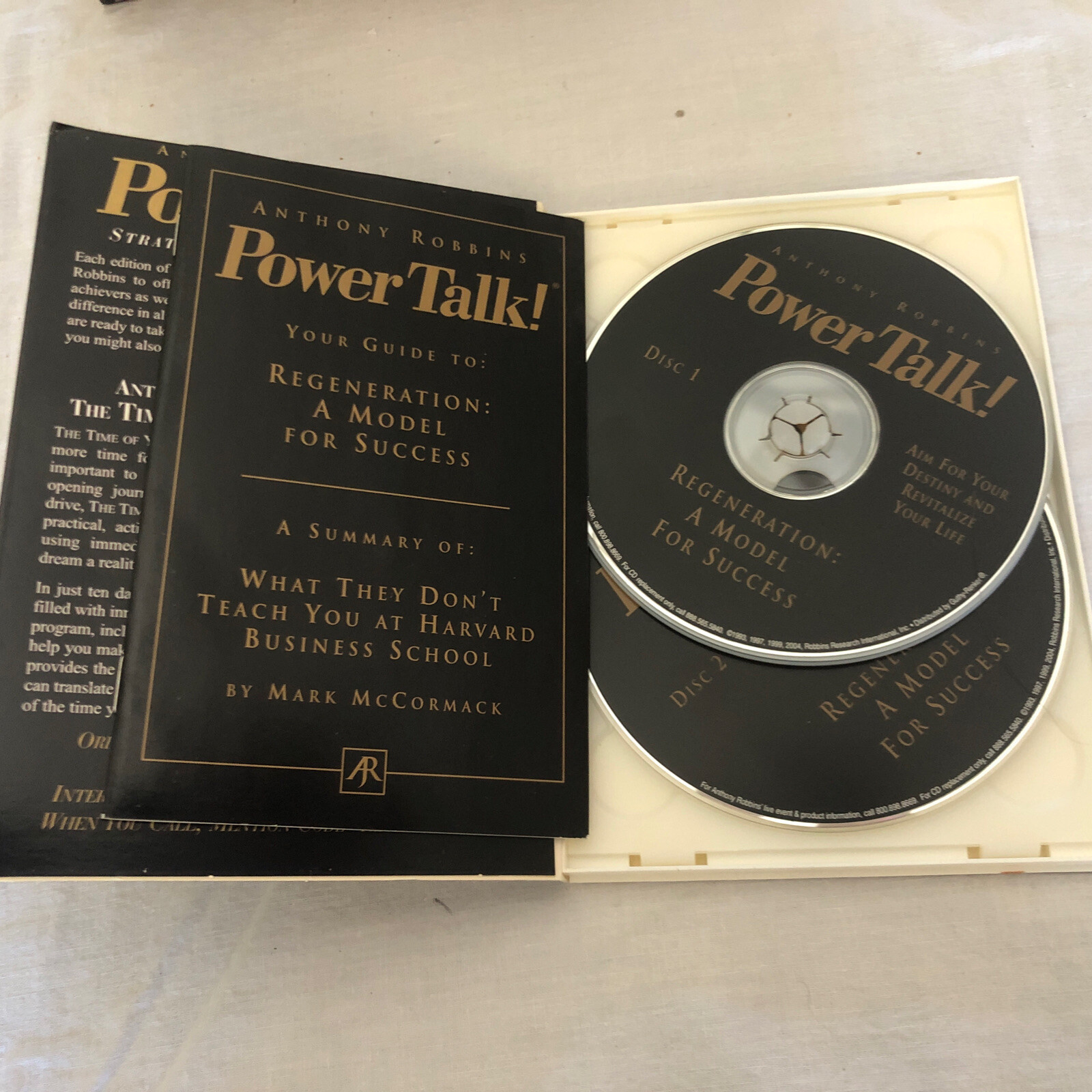 Anthony Robbins Power Talk Regeneration A Model For Success Rare with Summary