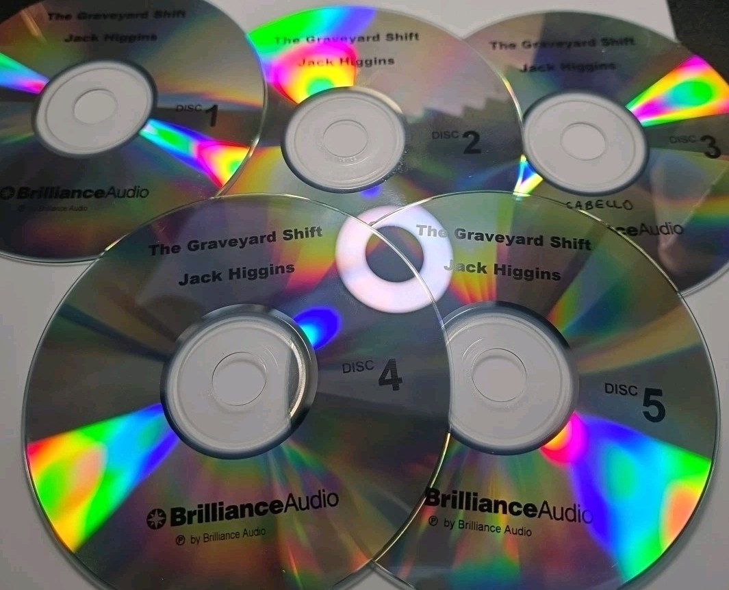 THE GRAVEYARD SHIFT Jack Higgins (2016 Brilliance Audio CD) Unabridged Audiobook