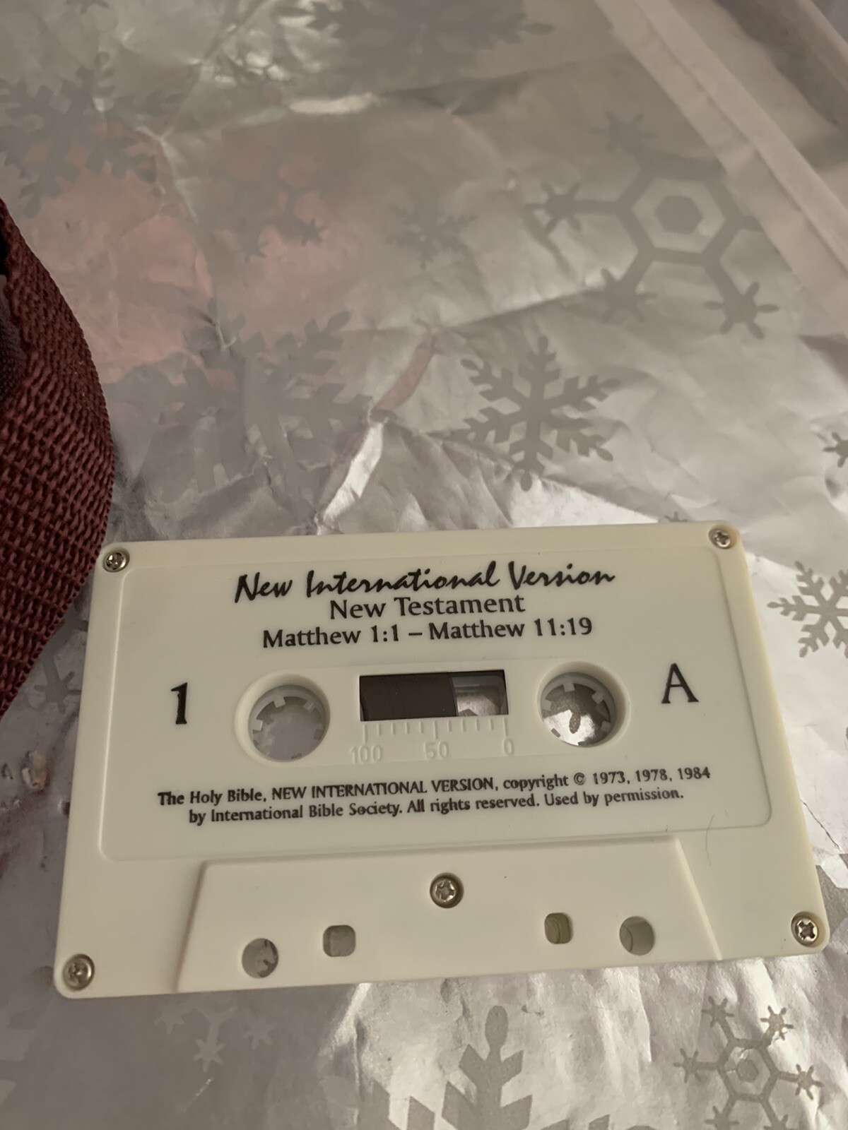 ❤️Audio Bible The New International Version New Testament Cassettes + Carry Case