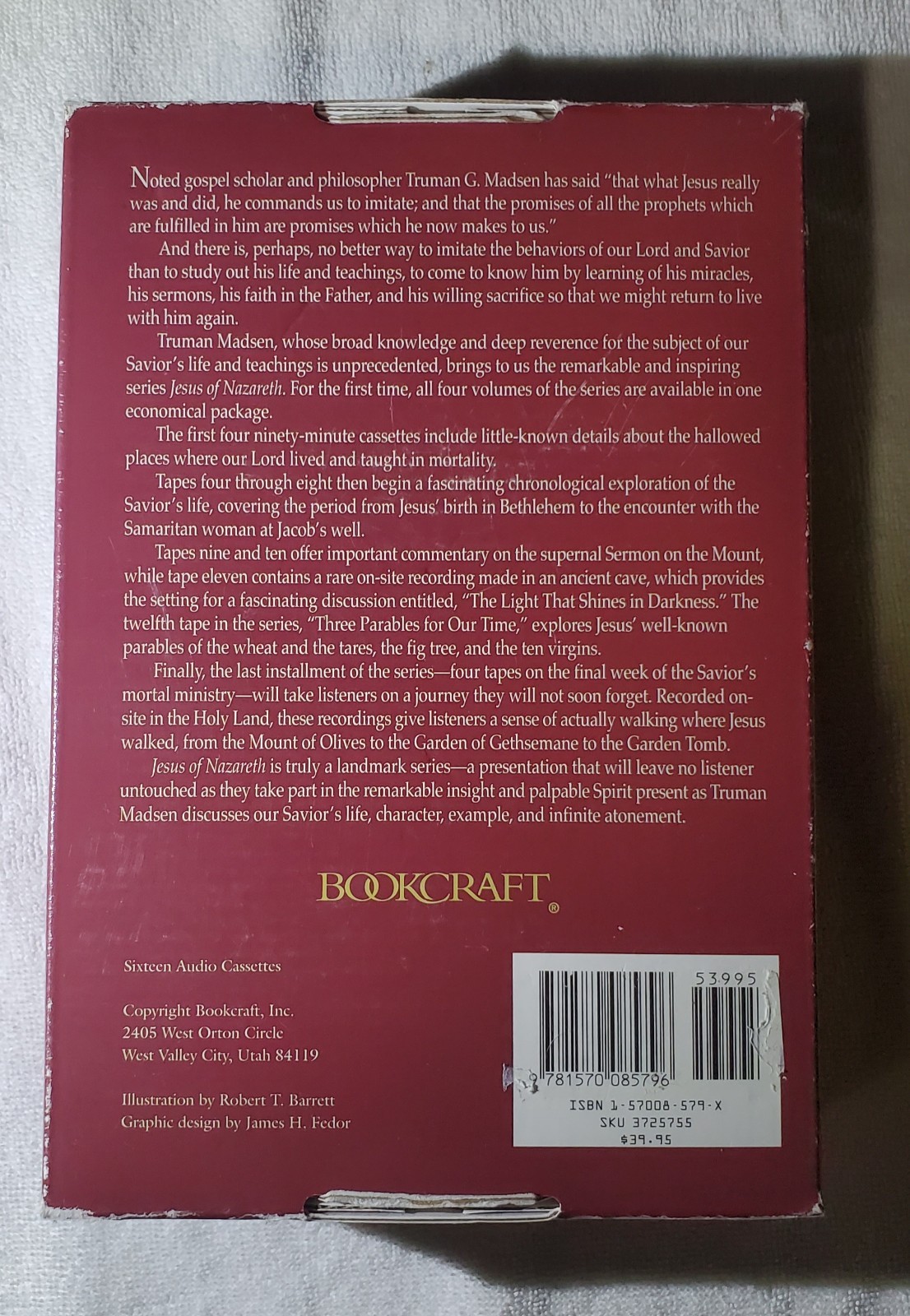 Bookcraft Jesus of Nazareth Truman G Madsen Audio Lecture Series 16 Cassettes