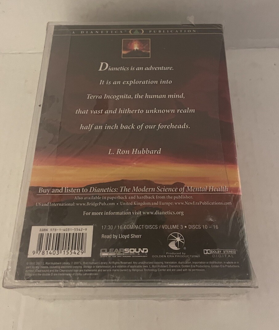 L. Ron Hubbard Dianetics The Modern Science of Mental Health Volume 1-3 Audio