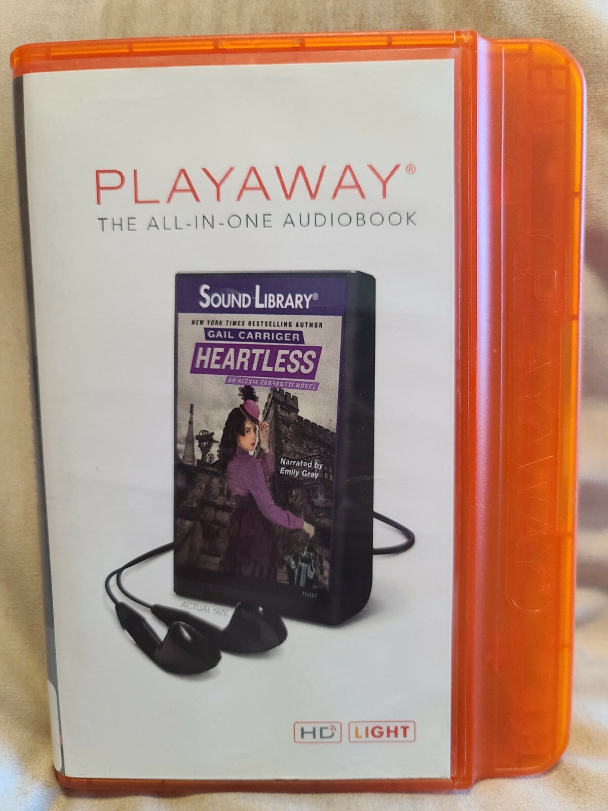 PLAYAWAY BOOK shelf162j ~ Heartless- Gail carriger- unabridged
