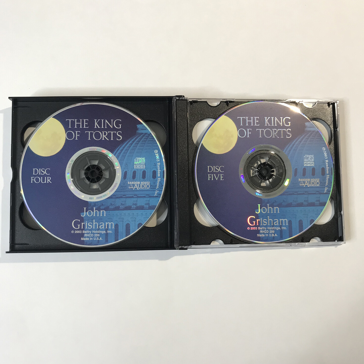 THE KING OF TORTS by John Grisham 5-Disc CD Audiobook (Abridged)