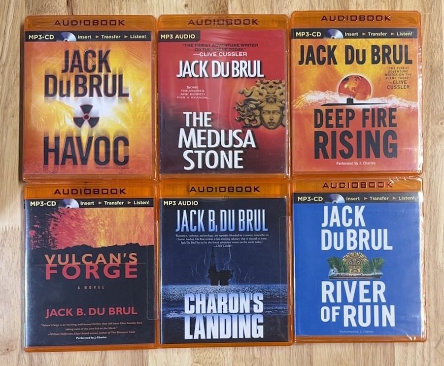 6 BOOK PHILIP MERCER LOT Jack DuBrul MP3 CD Audiobook Unabridged 87hr NEW SEALED