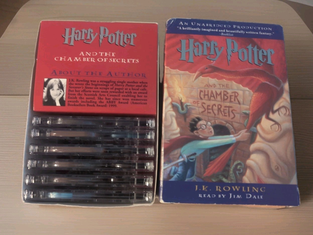Harry Potter and the Chamber of Secrets Audiobook Cassette 6 Tape Set 9 Hrs