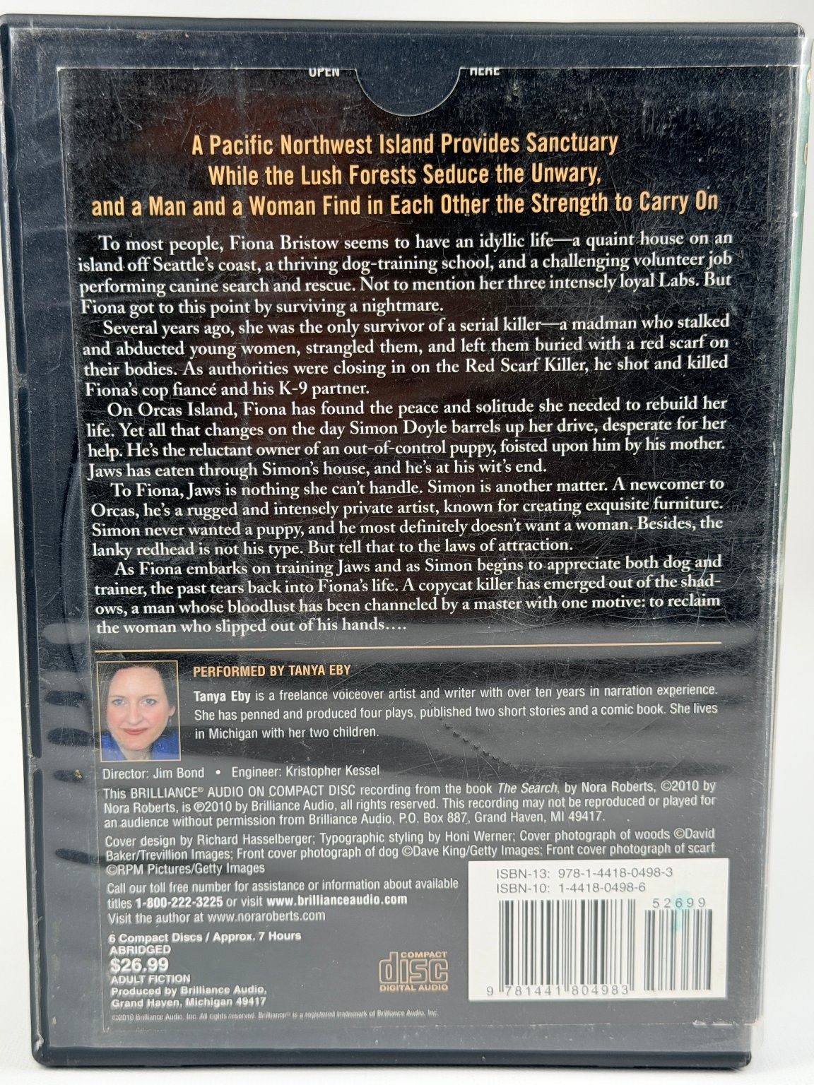 The Search by Nora Roberts Audiobook CDs Unabridged 6 Discs