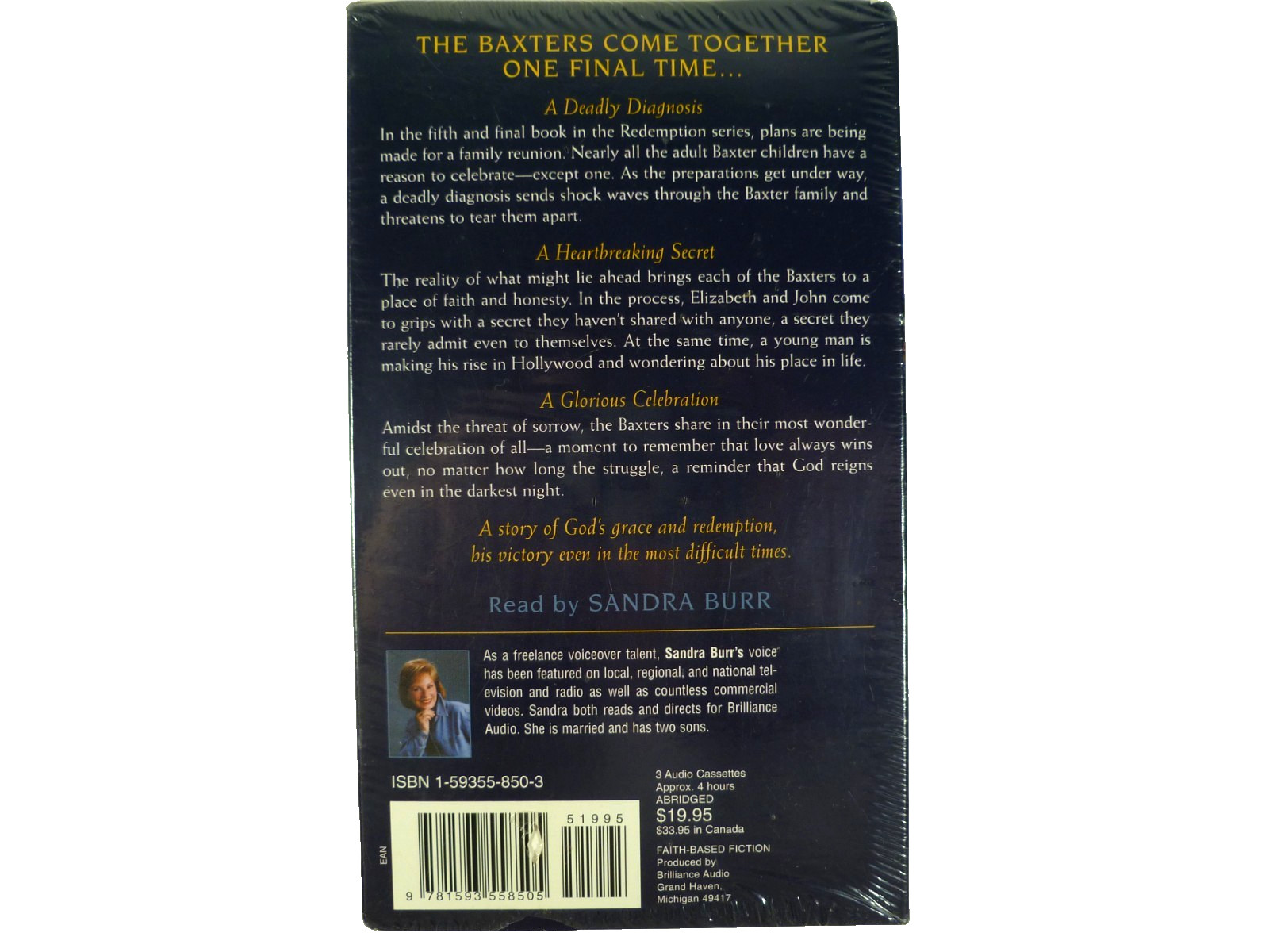 Karen Kingsbury Reunion Audiobook #5 in Redemption Series Cassettes New Sealed