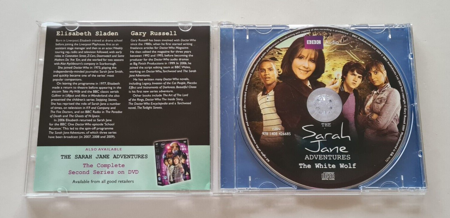 The Sarah Jane Adventures The White Wolf CD Audiobook Elisabeth Sladen