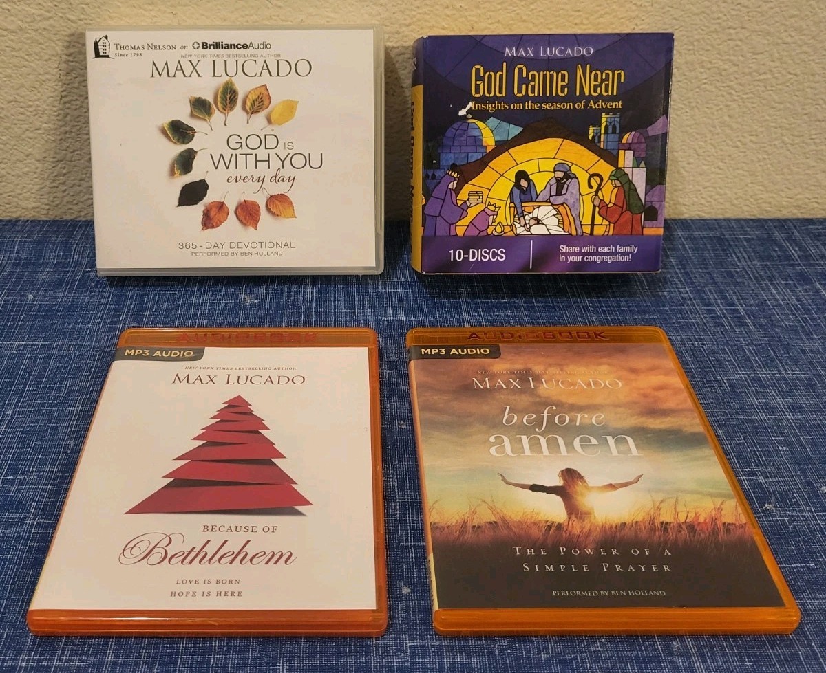 Max Lucado • DVD & MP3 Audio Book Lot • Christian Living • Excellent Condition!