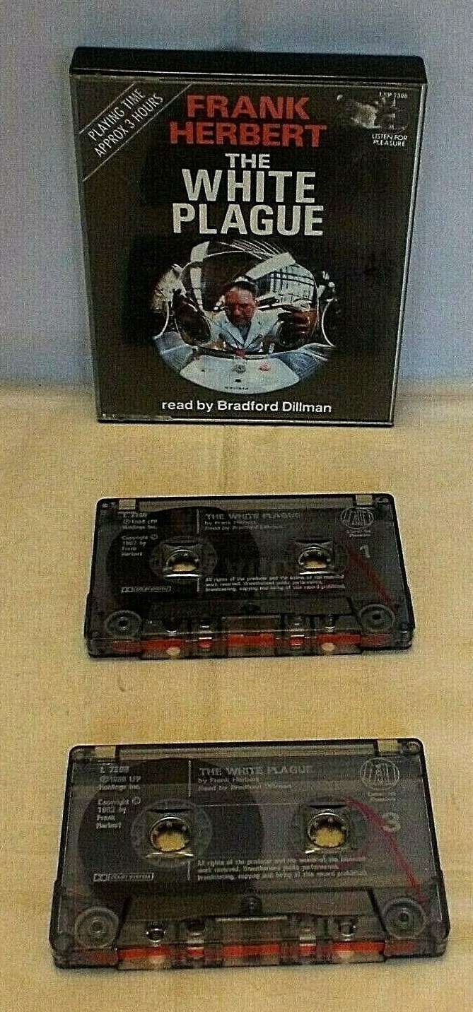 FRANK HERBERT The White Plague Audio book 2x Cassette Tapes 1986 RARE LTP 7308