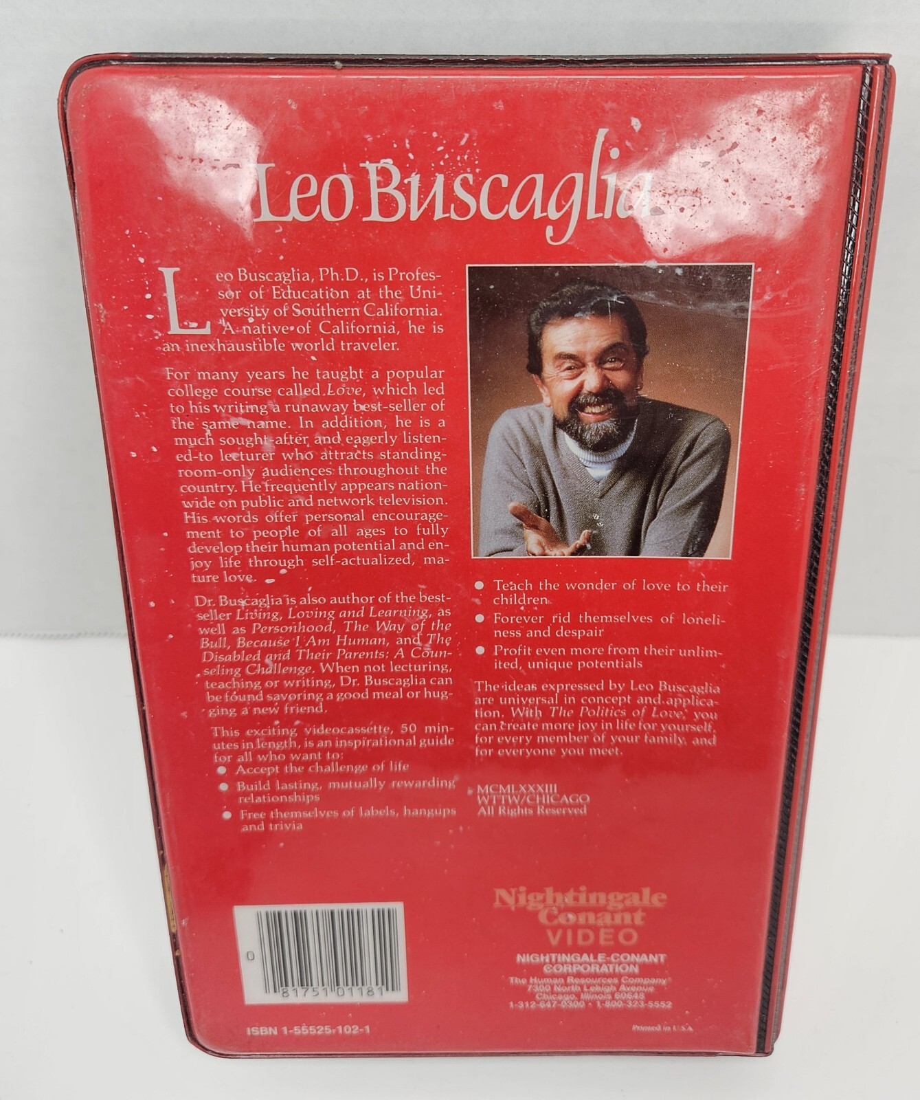 Loving Each Other By LEO BUSCAGLIA (Cassette) Audiobook 4 TAPE SET With VHS