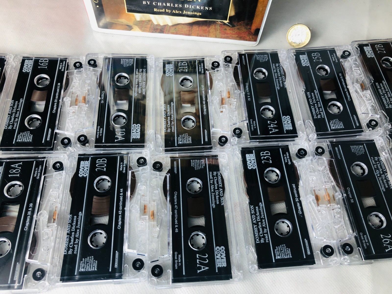 Audio Book Cassette Tape x14 Dombey and Son Volume 2 Charles Dickens Vintage ra