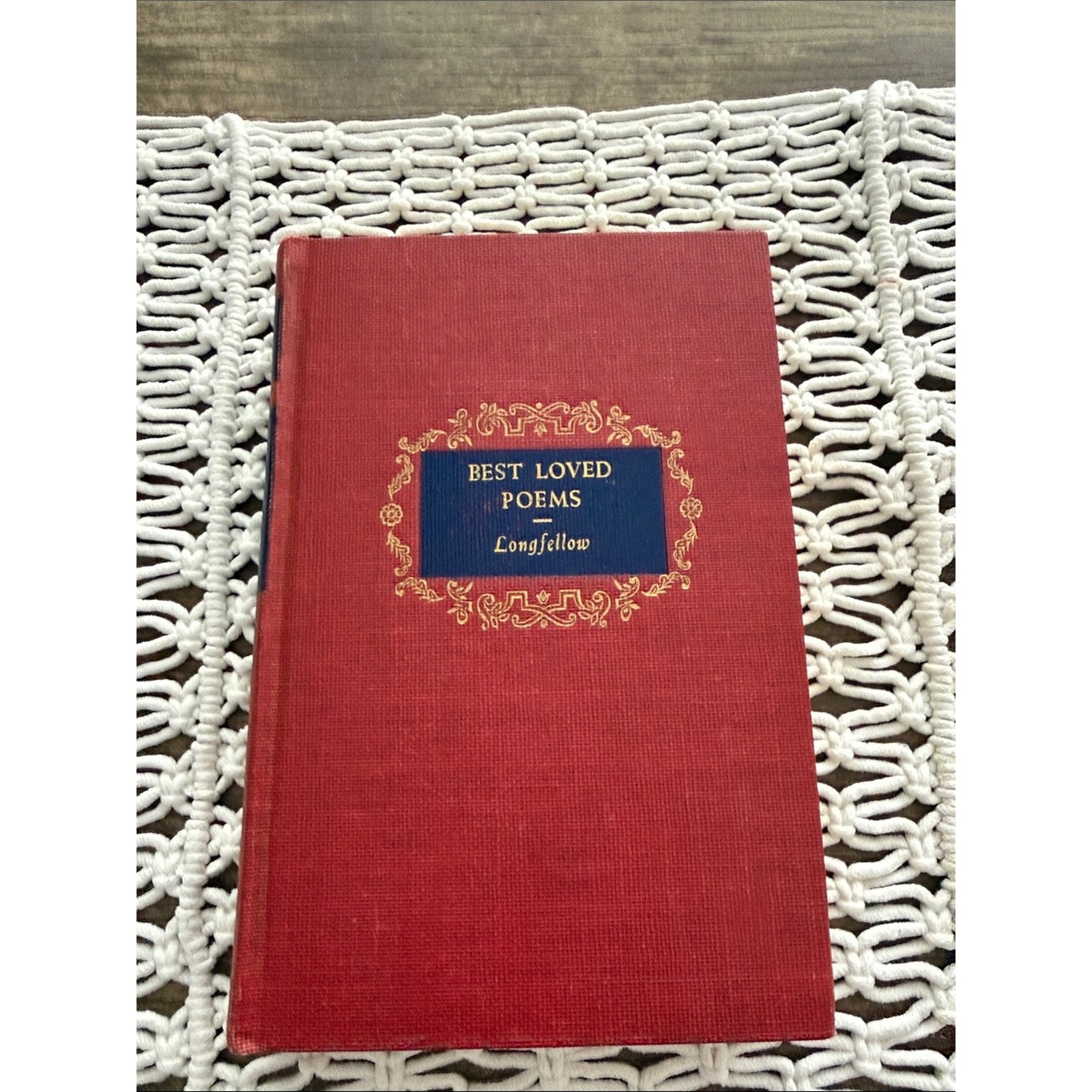 Vintage Longfellow Best Loved Poems World’s Greatest Literature Decorative Book