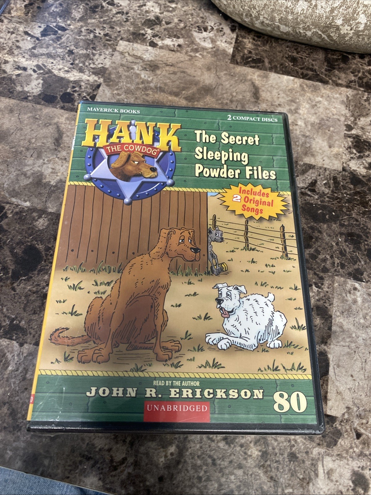 NEW: The Secret Sleeping Powder Files: Hank the Cowdog #80 (2-CD Set, 2023)