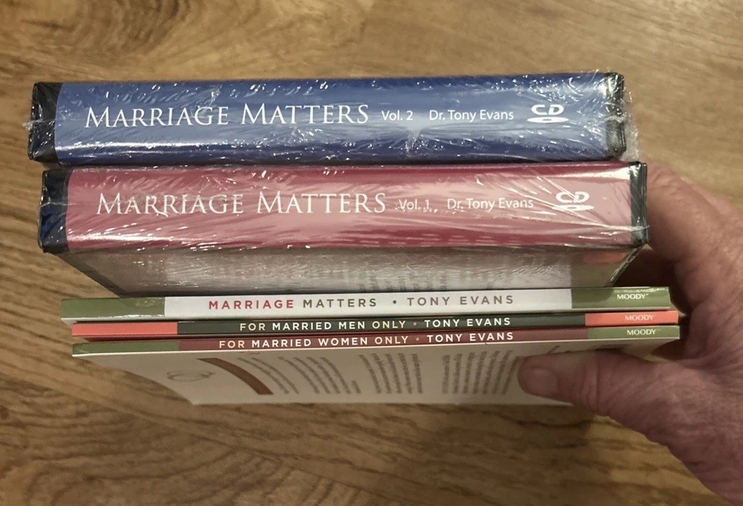Tony Evans Marriage Matters CD Series Vol 1 & 2 + 3 Booklets NEW/Unused Set