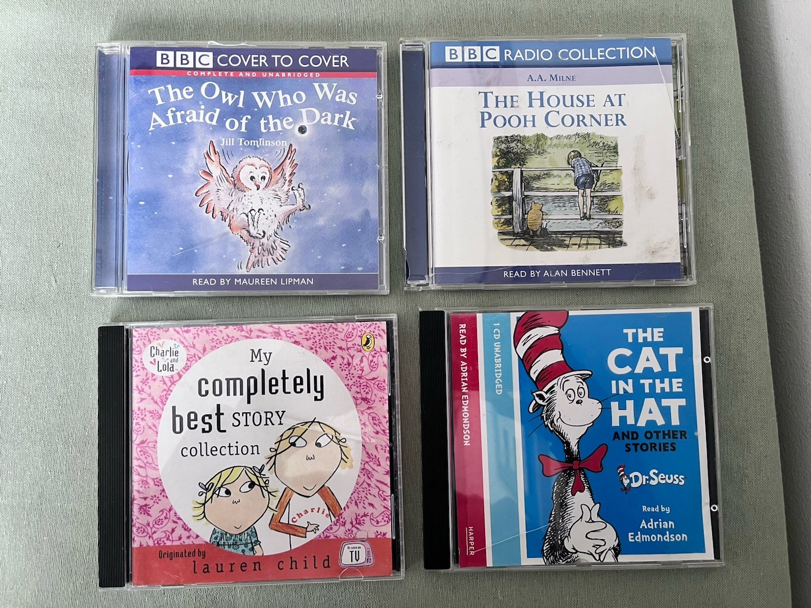 4 x CD BBC Winnie-the-Pooh / DR SEUSS / Owl Who Was Afraid Dark / Charlie & Lola