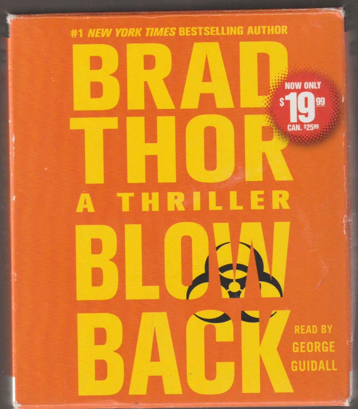 Blow Back by Brad Thor read by George Guidall Audiobook 2010, 11 CDs