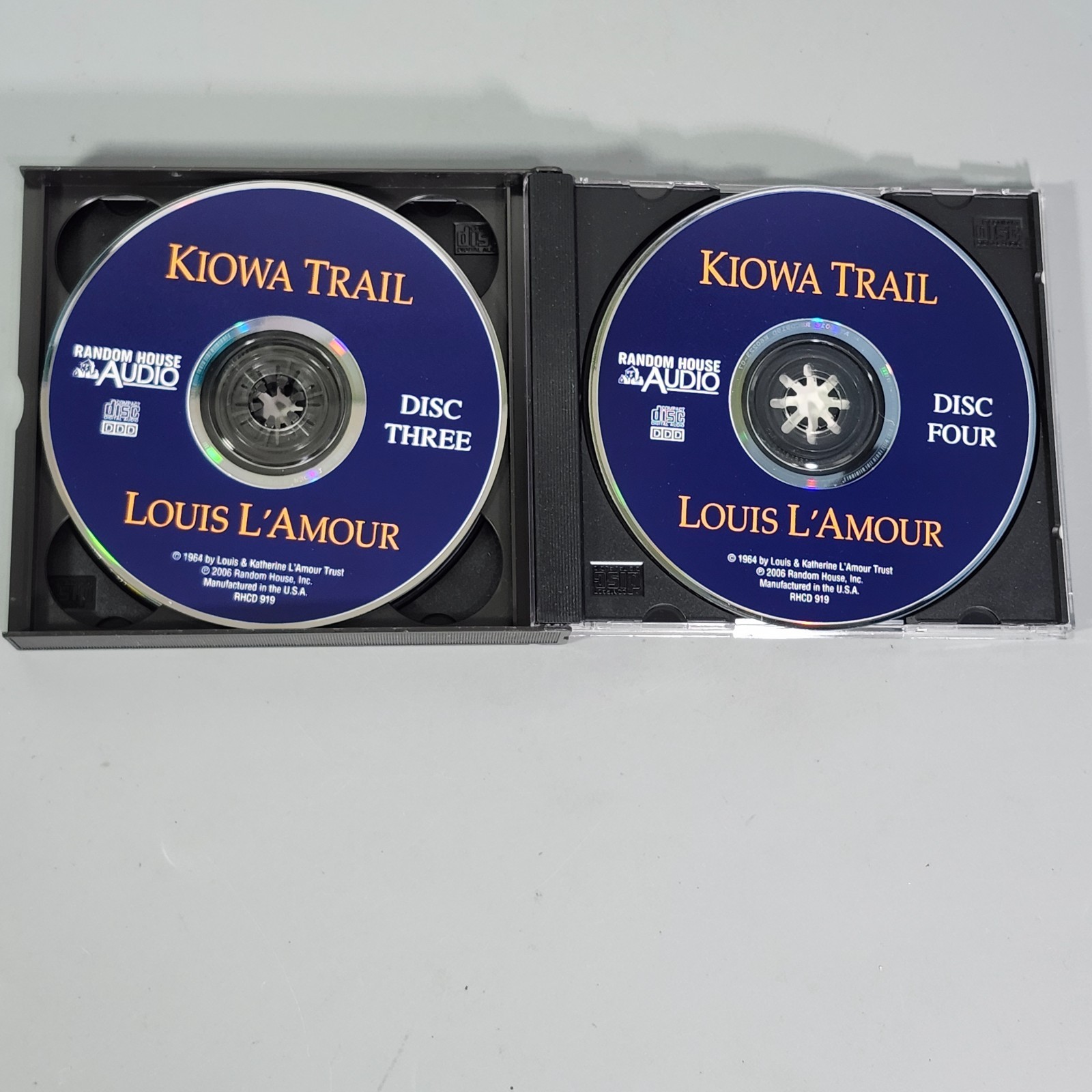 Louis Lamour Kiowa Trail Audiobook CD Set Western Ron McLarty Unabridged 4-discs