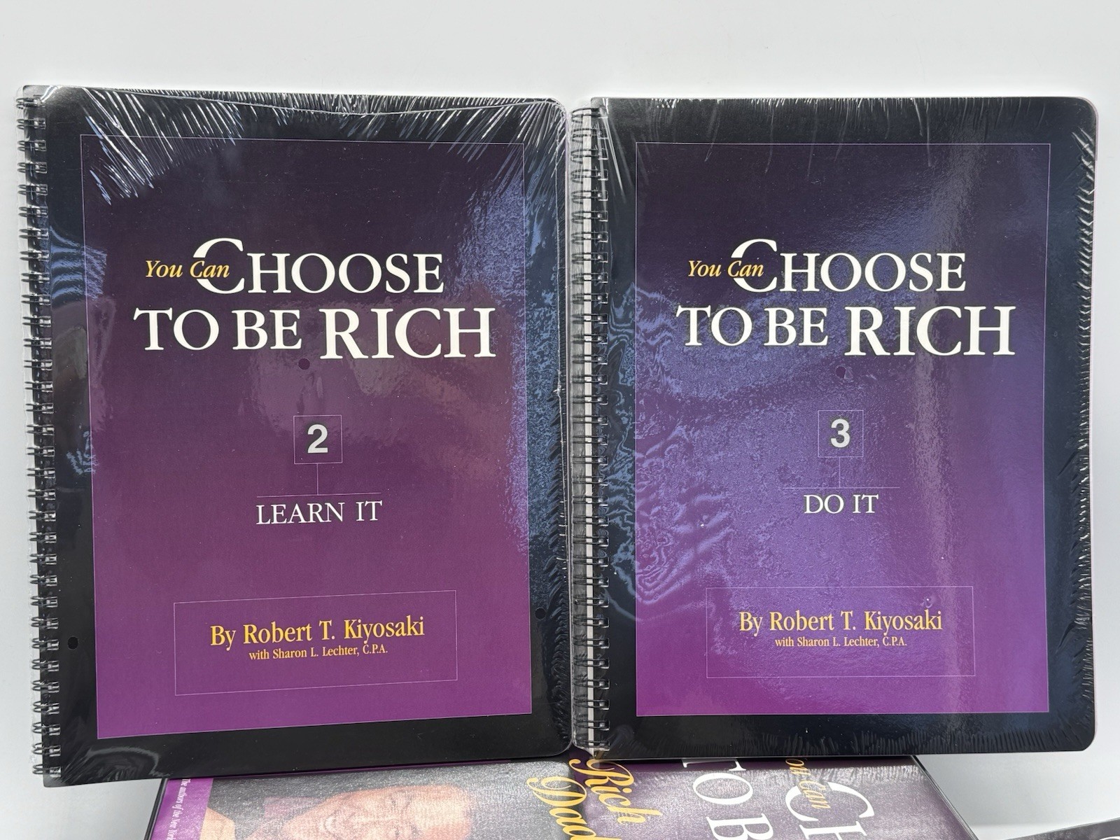 Rich Dad You Can Choose to be Rich 3 Step Guide to Wealth 2 DVDs Robert Kiyosaki