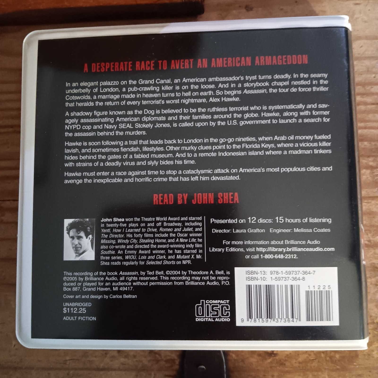 Assassin by Ted Bell (2005) Unabridged Audio CD Very Good BX — 22