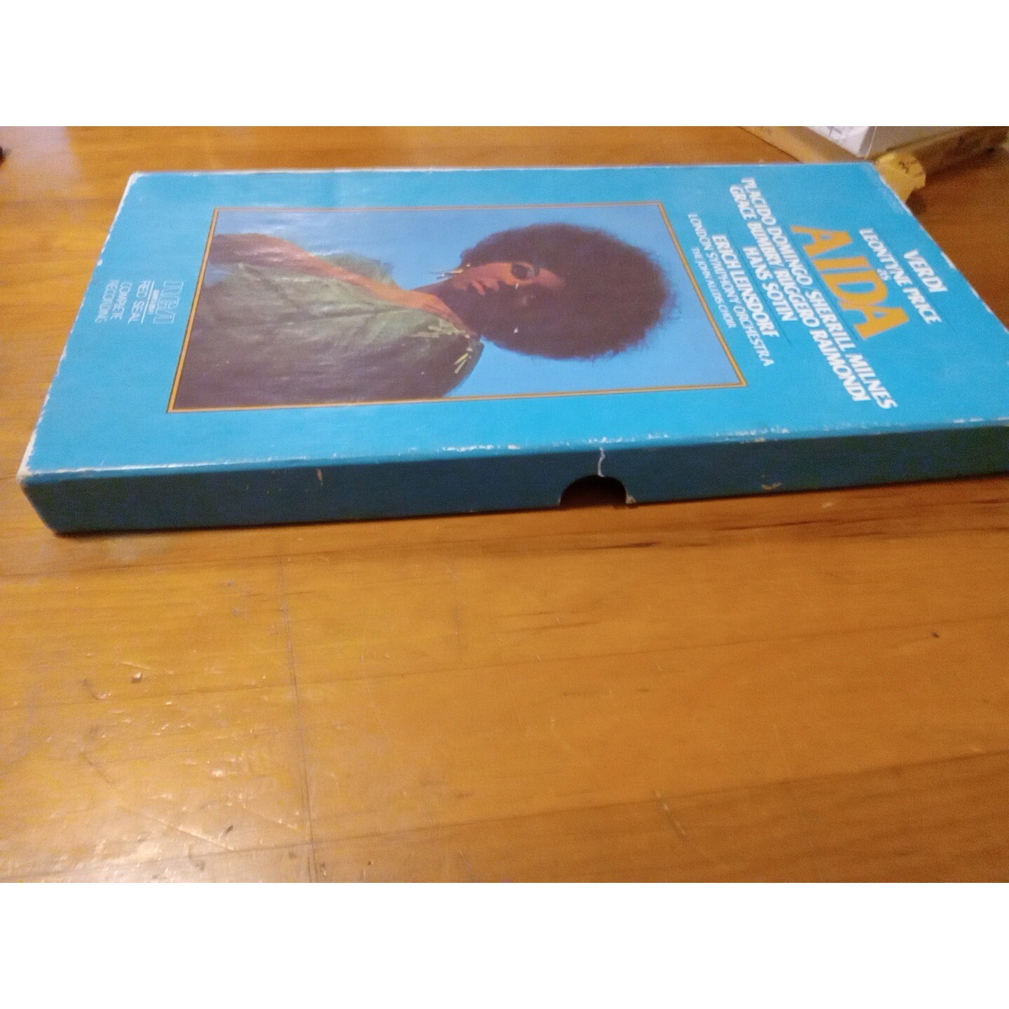 Verdi Leontyne Price As Aida John Alldis Choir 1977, 3 Audio Cassette Tapes box