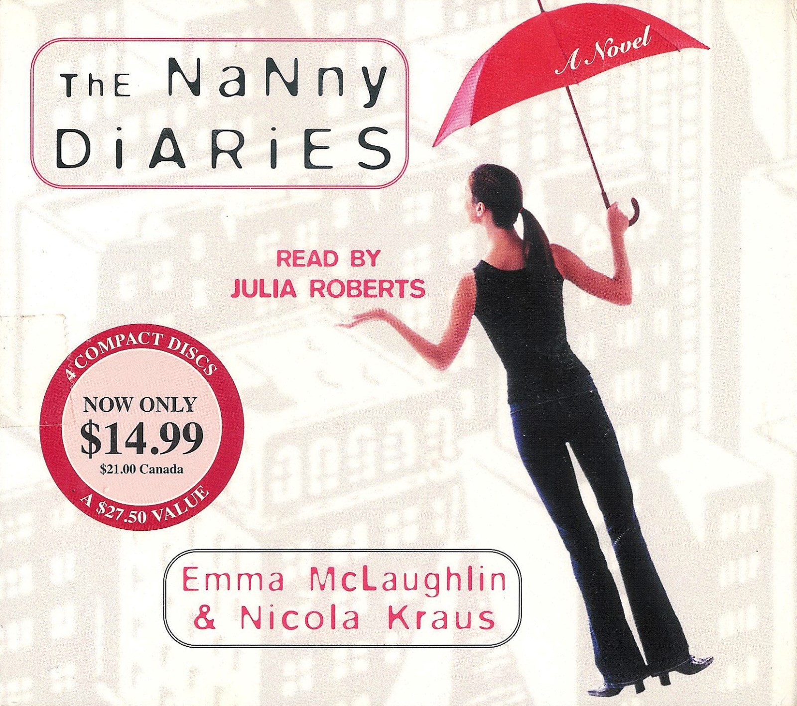 The Nanny Diaries by Nicola Kraus and Emma McLaughlin — Sealed 4 CD’s Audio Book