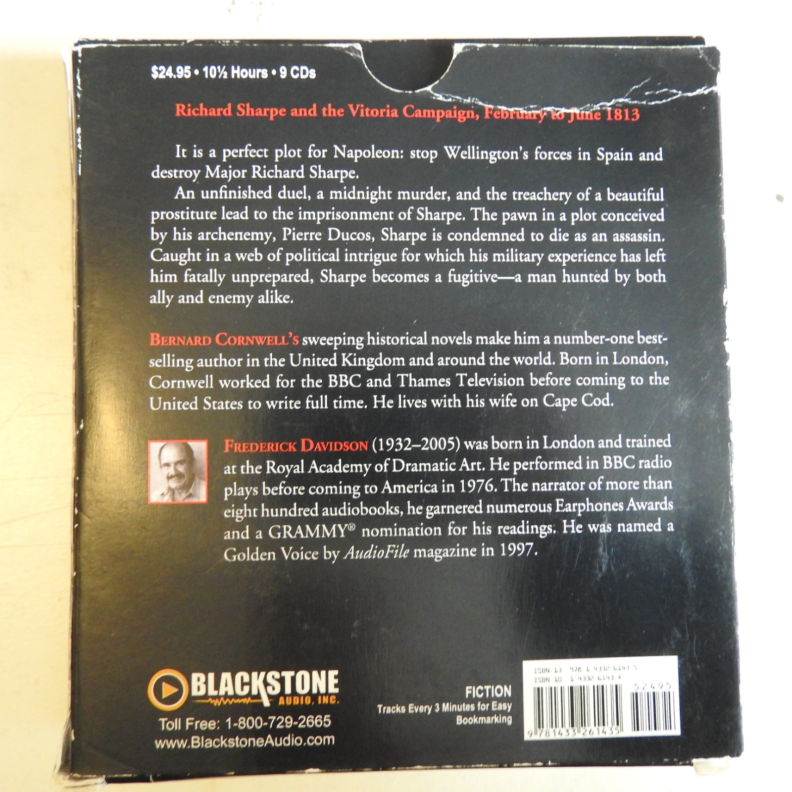 Bernard Cornwell — Sharpe’s Honor audio 9 CDs UNABRIDGED read Frederick Davidson