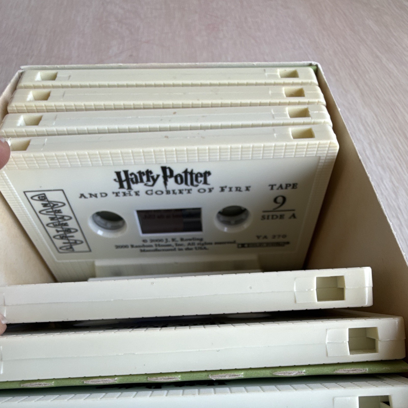 Vintage Harry Potter and the Goblet of Fire Unabridged Audiobook 12 Cassettes