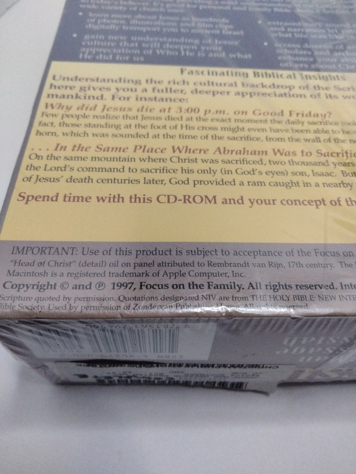 Focus on the Family Jesus The Man, The Message, The Messiah CD Rom (Mac Version)