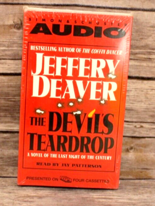 The Devil’s Teardrop by Jeffrey Deaver Audio Cassette Set of 4 Brand New Sealed