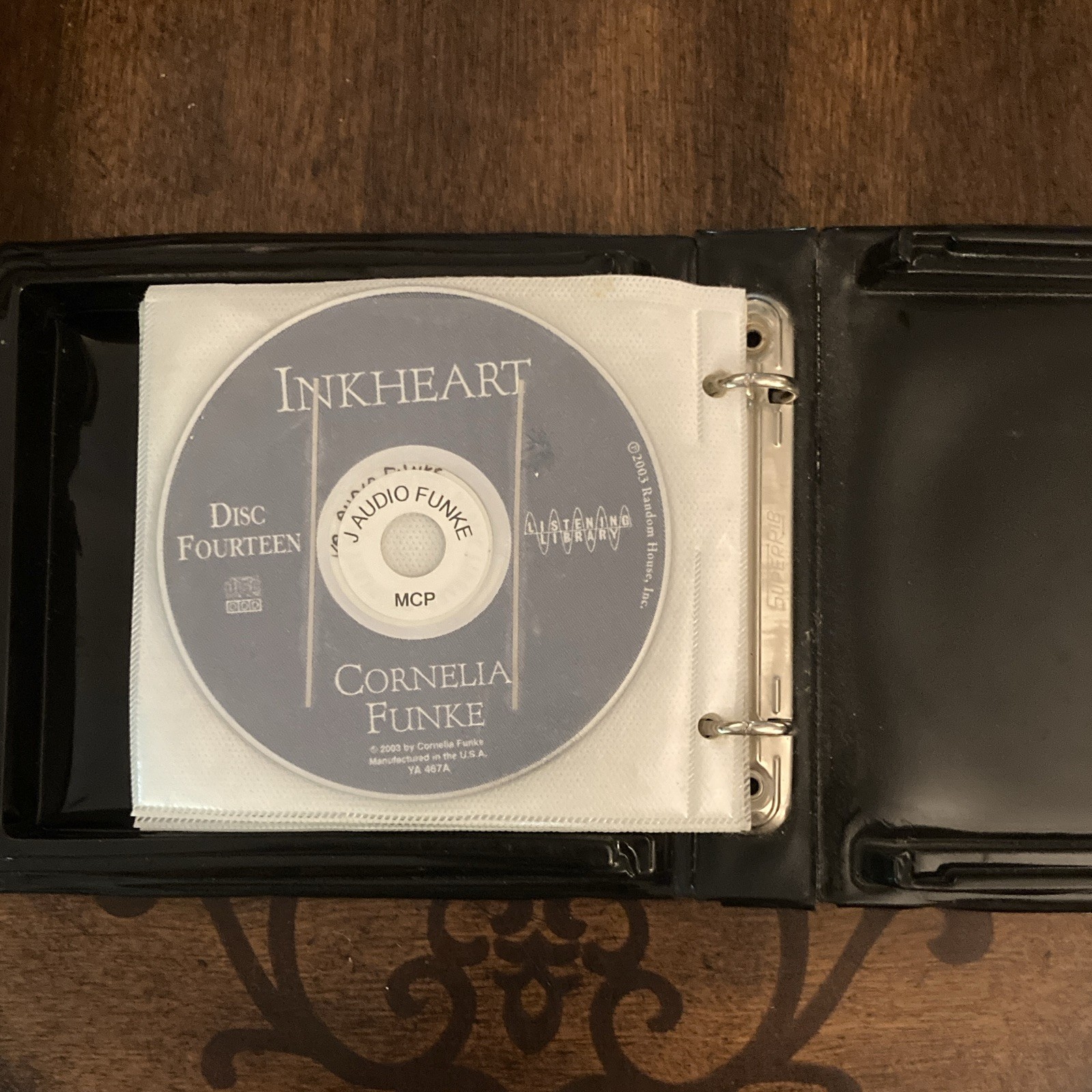 Cornelia Funke Inkheart Unabridged Audiobook CD, Lynn Redgrave (14) 2003