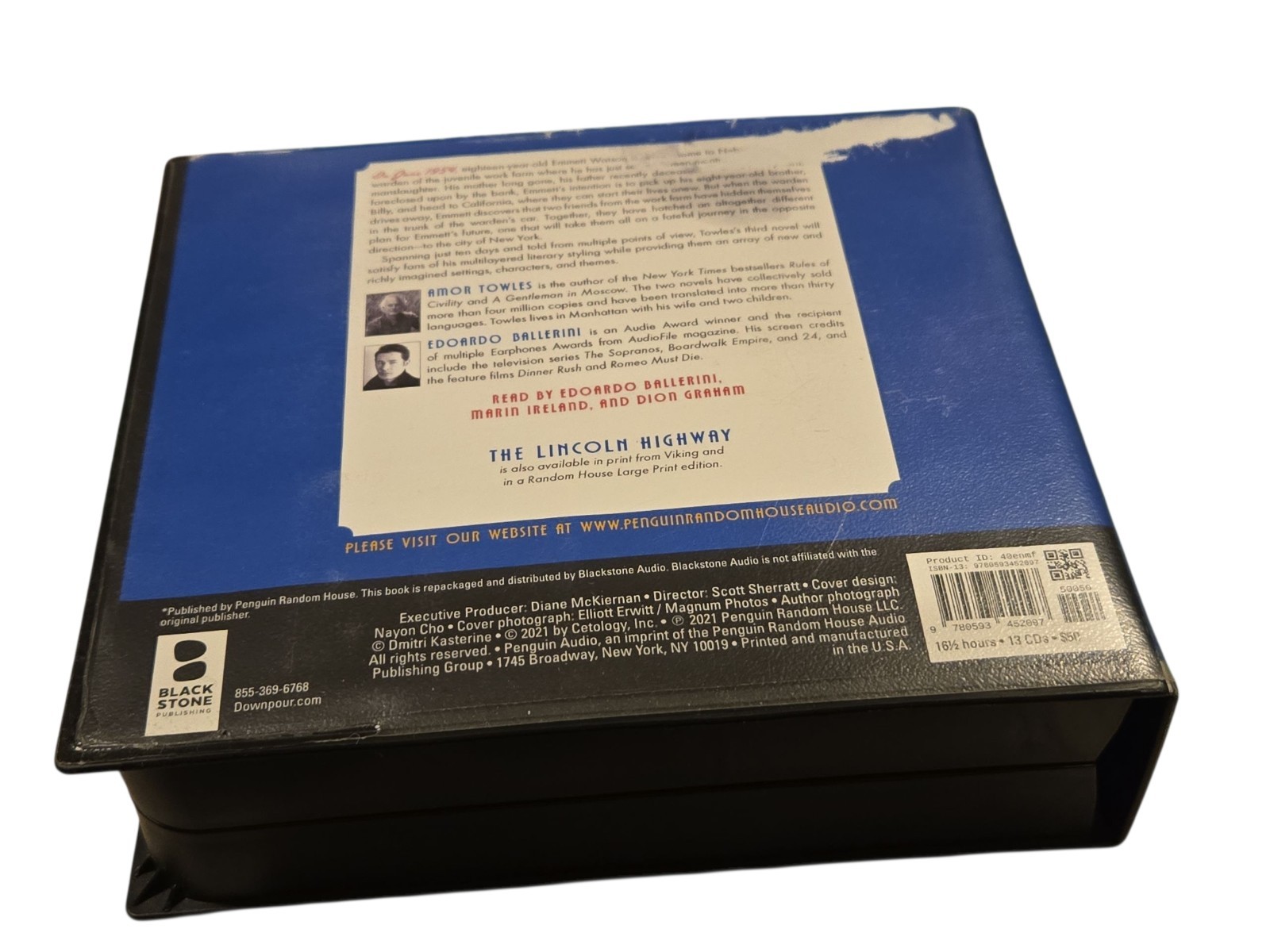 The Lincoln Highway Amor Towles 2021 13 CDs Audio Book