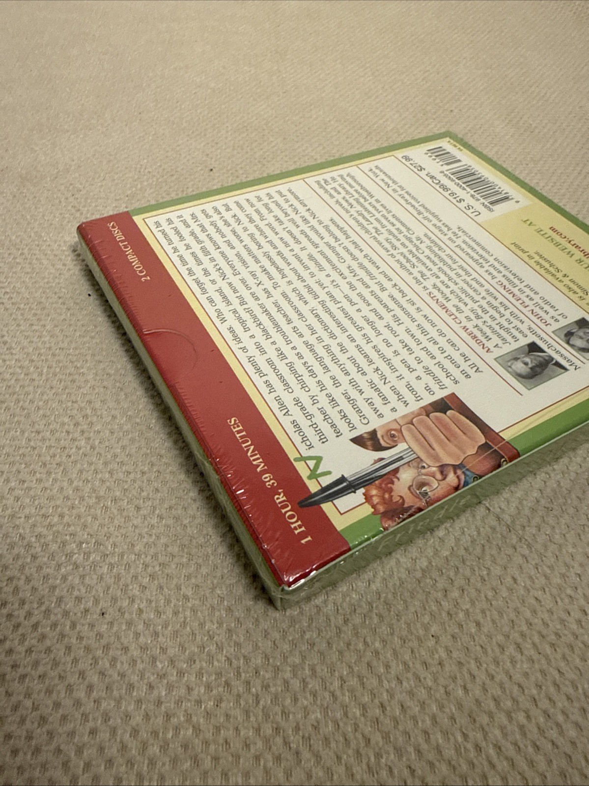 Andew Clements Frindle Unabridged 2-Disc CD Set Audiobook NEW Audio Book