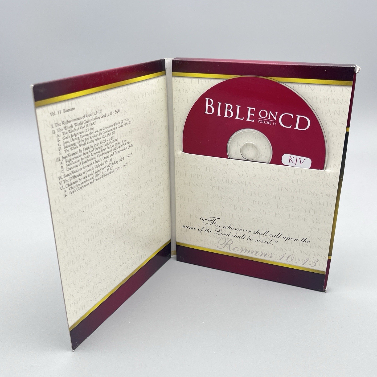 Bible on CD KJV Volume 11 Romans New Testament Christian Teaching Learning