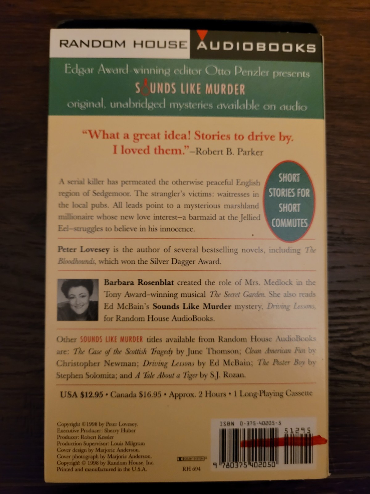 SOUNDS LIKE MURDER Audiobook Collection Edited by Otto Penzler (Rare)