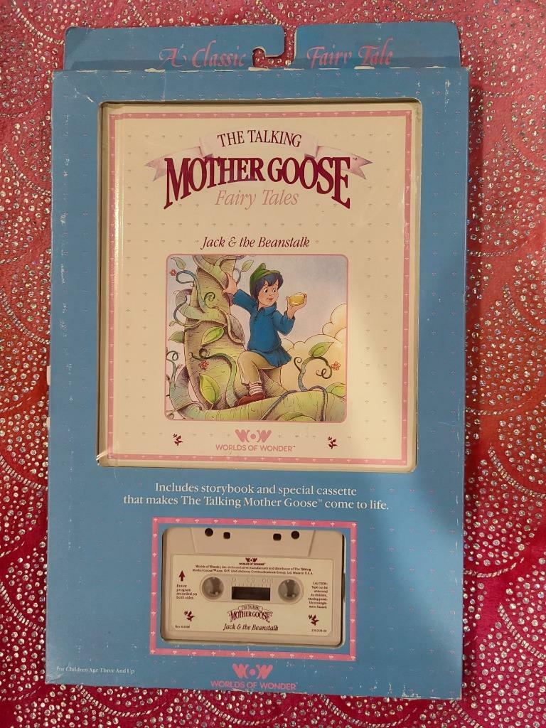 Worlds of Wonder MOTHER GOOSE «JACK AND THE BEANSTOCK» Cassette & Book NIB