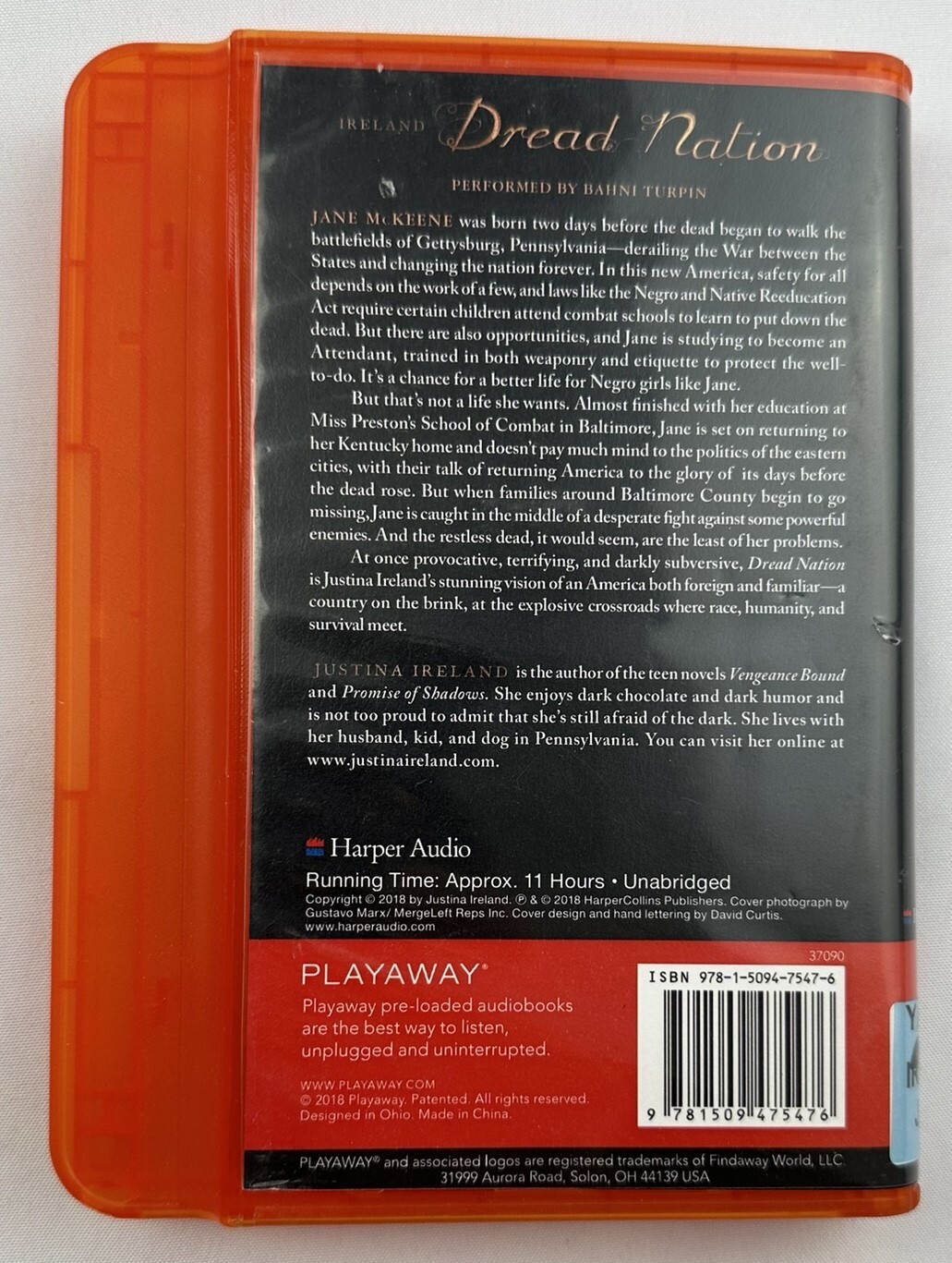 Dread Nation Preloaded Digital Audio Player – Unabridged — Playaway Audiobook