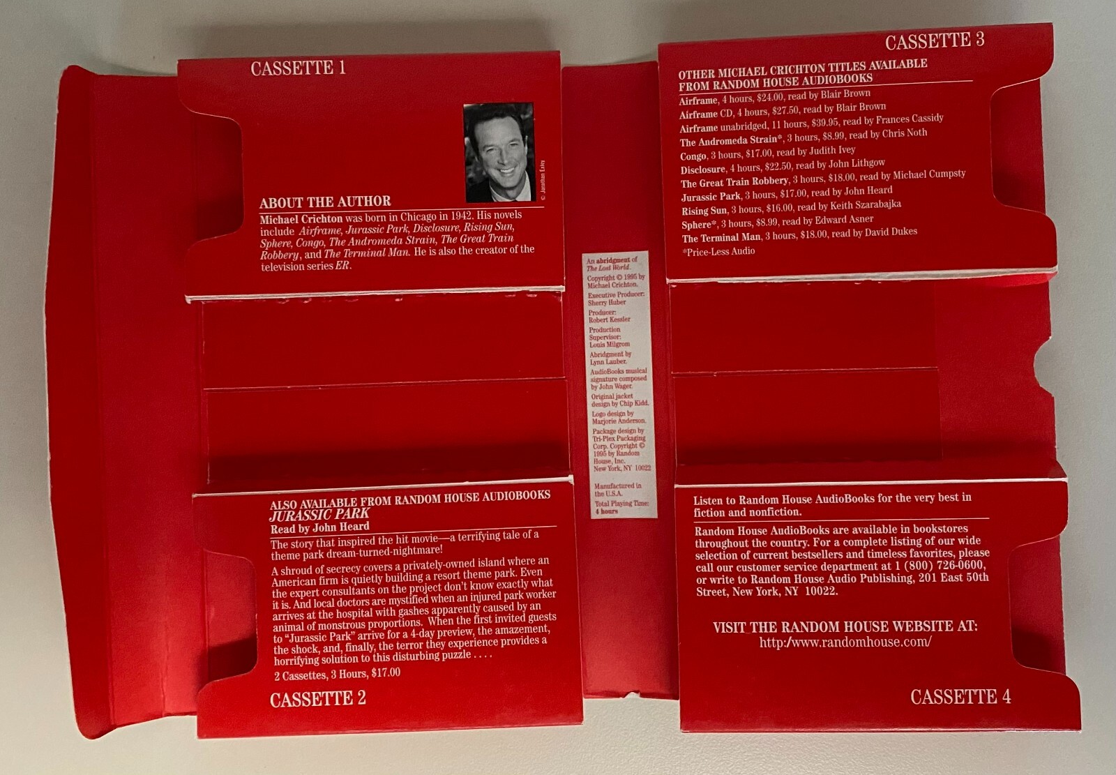The Lost World by Michael Crichton Book 2 Audiobook Cassettes Abridged