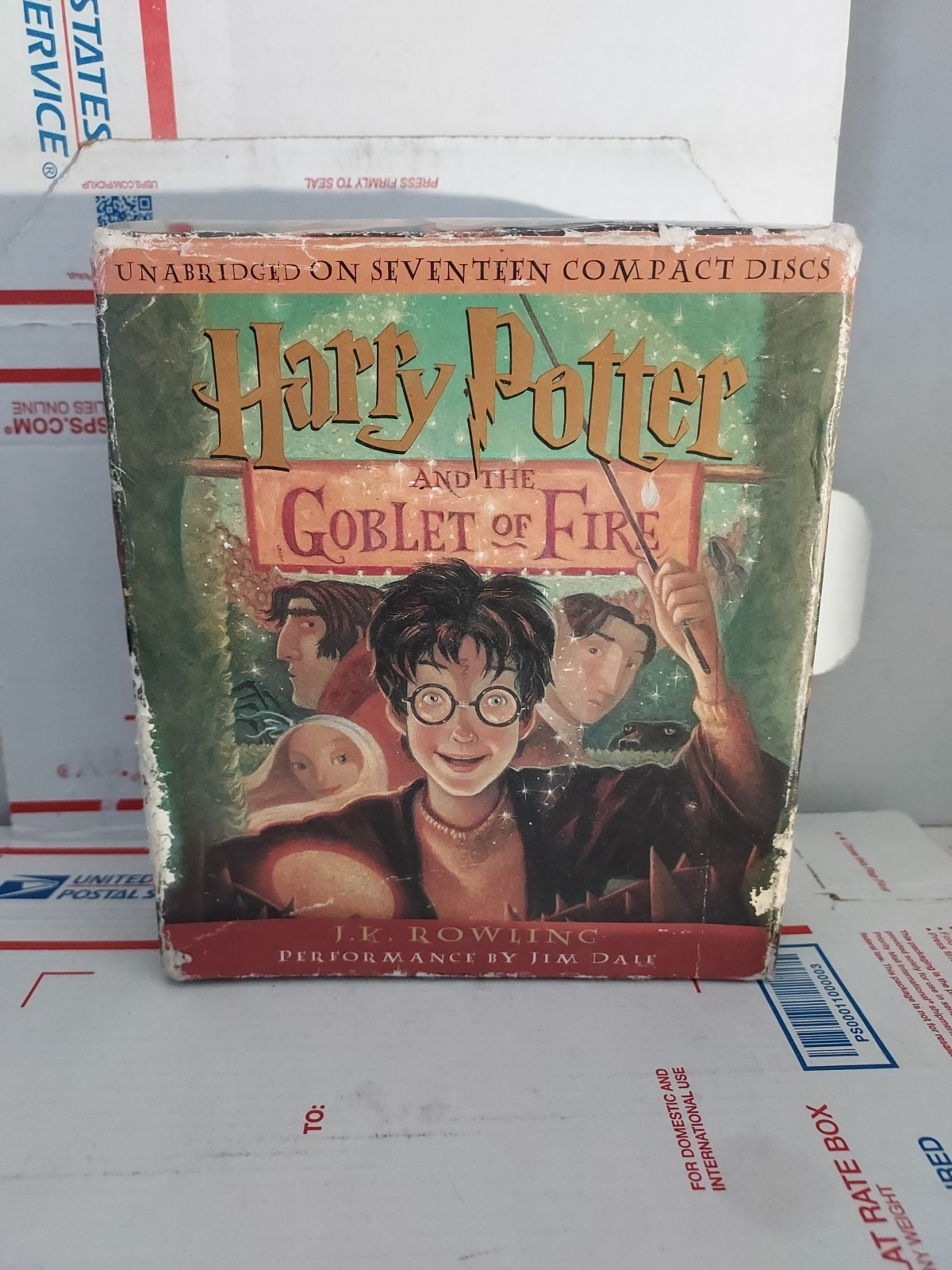 Harry Potter and the Goblet of Fire (CD) Audiobook Missing Disc 1 & 2 — #162k